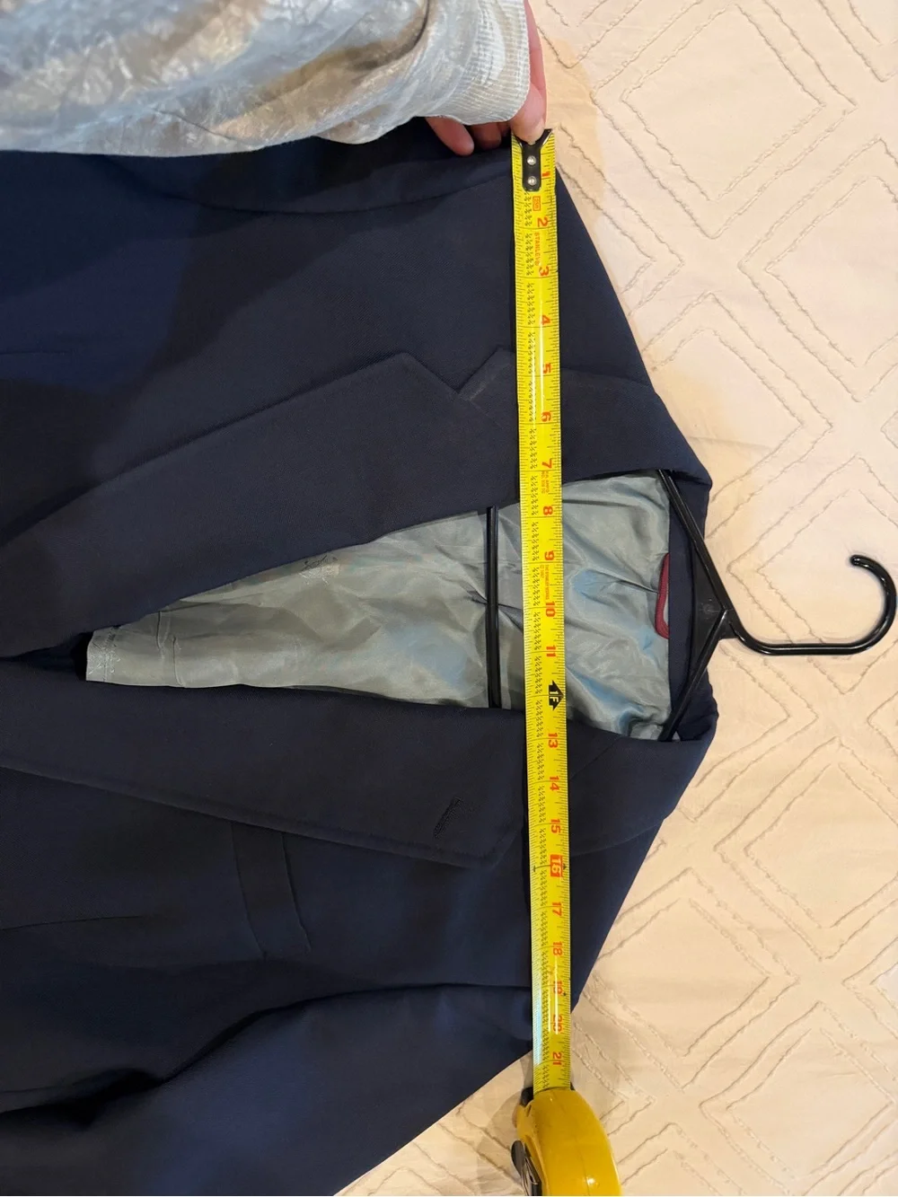 Hart Schaffner Marx Navy Blue Single-Breasted Sport Coat